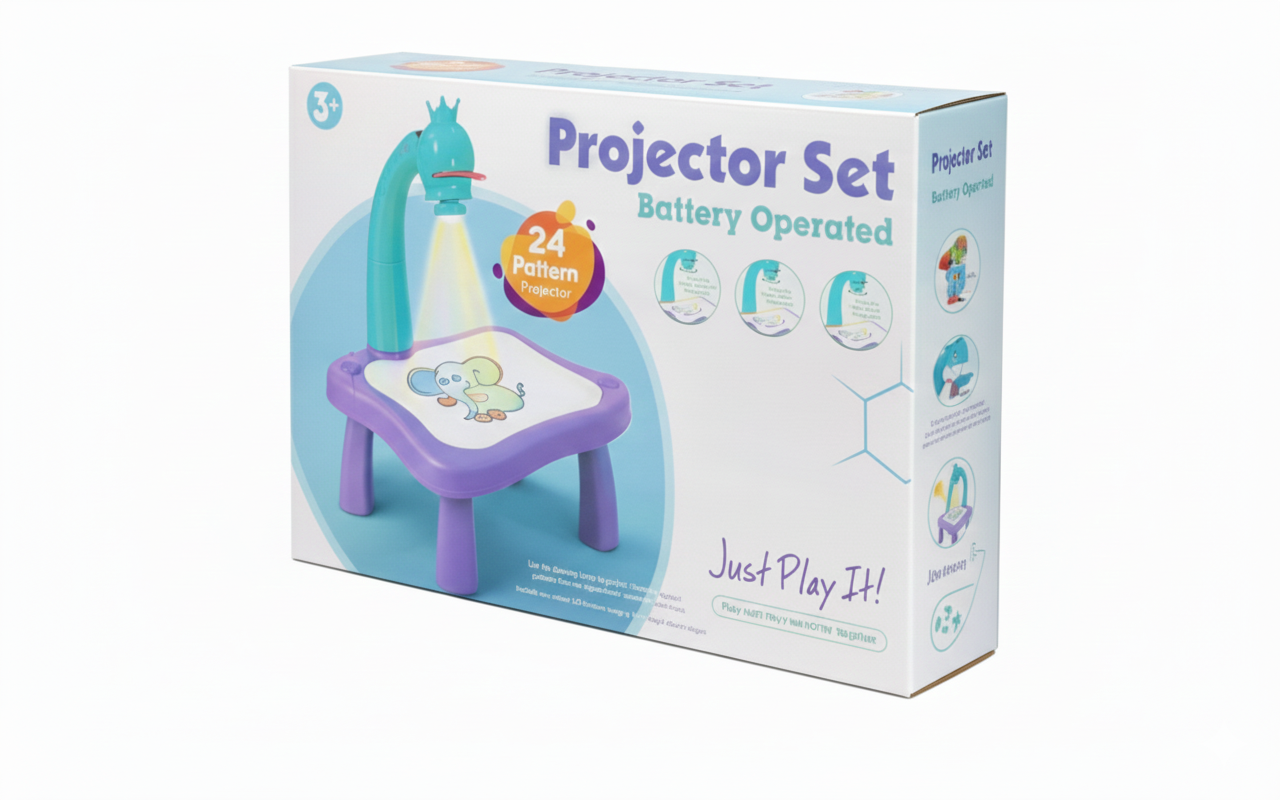 Projector Drawing Table – Fun Learning Toy For Kids (Age 3-8 Years) Free Shipping
