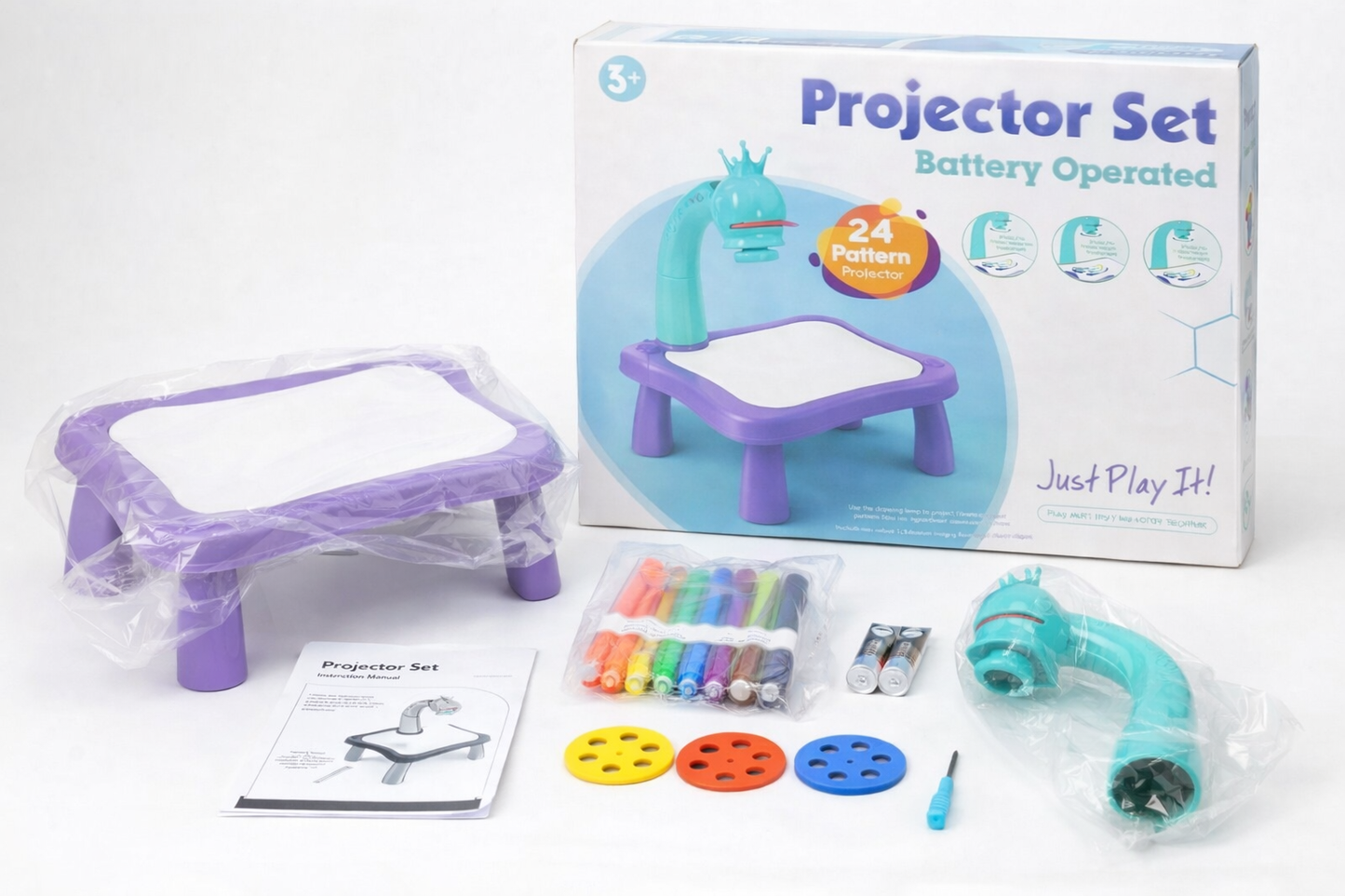 Projector Drawing Table – Fun Learning Toy For Kids (Age 3-8 Years) Free Shipping